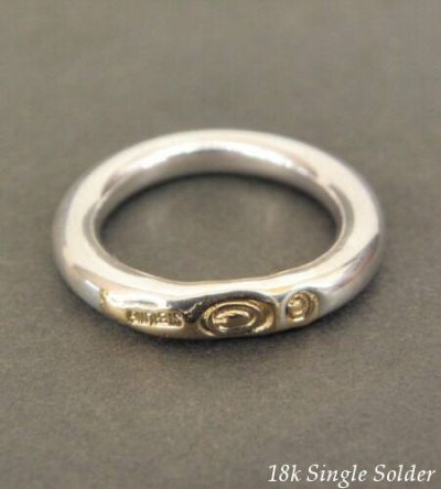 Photo2: 18karat soldered G-stamp Ring