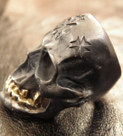 Photo3: Xconz Collaboration 18k Gold Teeth Large Skull Ring 2nd generation