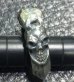 Photo4: Half Size Devil Skull Triangle Wire Bangle Diamond Ring