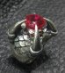 Photo2: 7.45Ct Rubi Medium Iron Claw Ring (2)