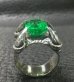 Photo6: 8.09Ct Rectangle Green Emerald Medium Chiseled Iron Claw Ring