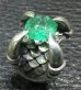 Photo4: 6 to 8Ct Clear Green Emerald Master Size Iron Claw Ring