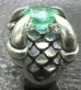 Photo3: 6 to 8Ct Clear Green Emerald Master Size Iron Claw Ring