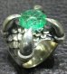 Photo15: 6 to 8Ct Clear Green Emerald Master Size Iron Claw Ring