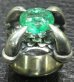 Photo14: 6 to 8Ct Clear Green Emerald Master Size Iron Claw Ring