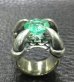 Photo9: 6 to 8Ct Clear Green Emerald Master Size Iron Claw Ring