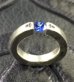 Photo9: Floating Blue Sapphire Square O-Ring