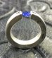 Photo5: Floating Blue Sapphire Square O-Ring