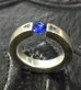 Photo3: Floating Blue Sapphire Square O-Ring