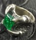 Photo3: Green Emerald Master Predator Ring