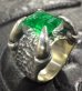 Photo9: Green Emerald Master Predator Ring