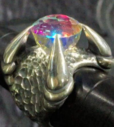 Photo1: Mysteric Crystal Master Predator Ring