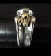 Photo7: Gothic ring with 18karat T-bar skull