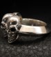 Photo2: Half Triple Skull With Half Triangle Wire Ring (2)