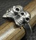 Photo13: Half Triple Skull With Half Triangle Wire Ring