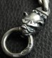 Photo15: Skull On Crown Sculpted Oval With 2 Old Bulldogs & 5 Skulls Small Oval Links Wallet Chain