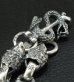 Photo14: Snake Keeper With 2Lions & Maltese Cross H.W.O Chiseled Anchor Links Wallet Chain