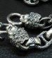 Photo13: Snake Keeper With 2Lions & Maltese Cross H.W.O Chiseled Anchor Links Wallet Chain