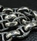 Photo18: Snake Keeper With 2Lions & Maltese Cross H.W.O Chiseled Anchor Links Wallet Chain