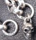 Photo16: Skull On Crown Cross Oval Keeper With All H.W.O Links & Single Skull Drop Wallet Chain