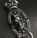 Photo3: Skull On Crown Sculpted Oval Keeper With 2Lions & 13Skull Links Wallet Chain