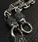 Photo12: Crown Sculpted Oval Keeper With 2Lion & Smooth Anchor Chisaled H.W.O Chain Links Wallet Chain