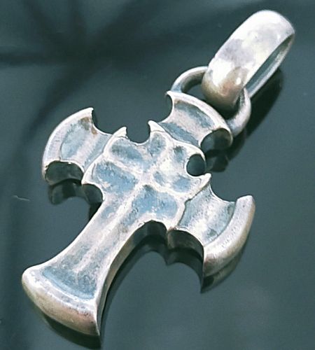 One Eighth Battle-Ax Cross With H.W.O Pendant