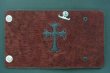 Photo6: Frog Cross Inlay Hippo Long Wallet (6)