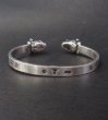 Photo3: Quarter Bulldog Flat Bar Bangle (3)