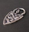 Photo4: Large Snake Belt Tip Pendant (4)