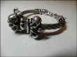 Photo4: Skull On 4Heart Crown With Horse Wire Bangle (4)