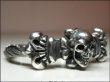 Photo5: Skull On 4Heart Crown With Horse Wire Bangle (5)