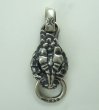 Photo3: Snake head Pendant (Maltese Cross Stamp) (3)