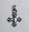 Photo4: One Eighth 4 Heart Crown Short Cross With H.W.O Pendant (4)