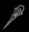 Photo1: Skull Crown Dagger With Chiseled Loop Pendant (1)