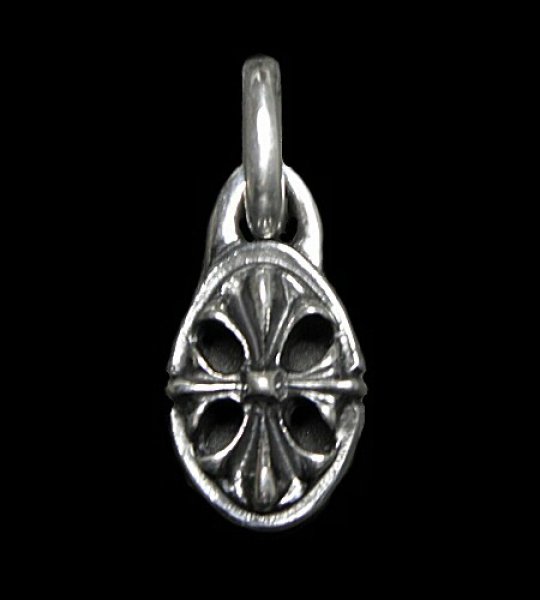 Photo1: Cross Oval Pendant (1)