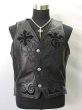 Photo1: Gaboratory Tribal Leather Vest (1)