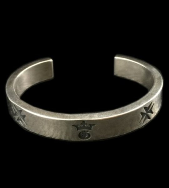 Photo1: Flat Bar Bangle 10mm Bold (1)