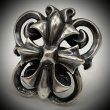 Photo2: Half Cross on Butterfly Ring [R-230] (2)