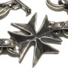 Photo5: Half Maltese Cross ID With H.W.O & Chiseled Anchor Links Bracelet [B-304] (5)