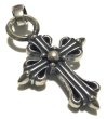 Photo11: Half Master Art Nouveau Cross Pendant (11)
