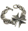Photo2: Half Maltese Cross ID With H.W.O & Chiseled Anchor Links Bracelet [B-304] (2)