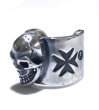 Photo5: Skull On Maltese Cross Ear Cuff (5)