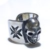 Photo3: Skull On Maltese Cross Ear Cuff (3)
