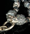 Photo9: Skull On Cross Oval W/Crown Keeper & 4Lions & 12Skulls W/Braid Leather Wallet Chain Skull Drop (9)