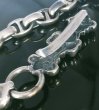Photo4: 4Heart Crown Keeper With 2Swivel Panthers & H.W.O & Anchor Links Wallet Chain (4)