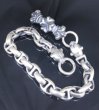 Photo1: 4Heart Crown Keeper With 2Swivel Panthers & H.W.O & Anchor Links Wallet Chain (1)