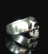 Photo9: Old Single Skull Full Head Ring (9)