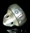 Photo7: Old Single Skull Full Head Ring (7)