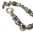 Photo5: Half Noodle & Macaroni & Half Small Oval Links Bracelet (5)